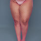 “Can't Back Down” Fishnets - Hot Pink