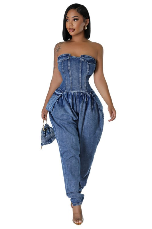 “Irresistible” Denim Jumpsuit