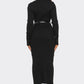 Ribbed Knit Utility Midi Dress