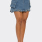 Utility Denim Maxi Skirt