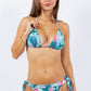 2 Piece Scenic and Floral Prints Bikini