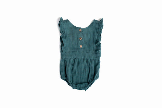 Backless Cotton Romper