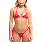 Micro bikini Polka Dot Red G string
