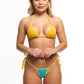 Micro Bikini Set Hannah Ferguson with Crochet top