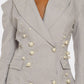 Monet Pearl Embellished Blazer Dress