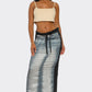 Fade Game Hybrid Denim Maxi Skirt