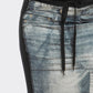 Fade Game Hybrid Denim Maxi Skirt