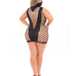 Pink Lipstick Masquerade Mask Dress
