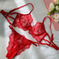 Red Exquisite Lace Lingerie Set