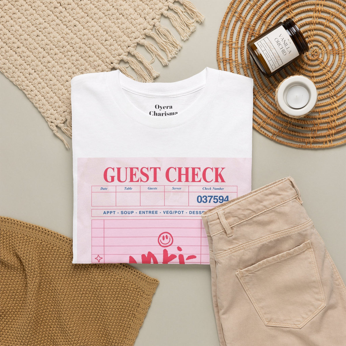 Anti-Social Guest Check T-Shirt