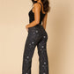 Gary Low Rise Rhinestone Jean - Rinse Wash