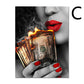 Red Lips Canvas Painting