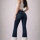 Western Sherpa Boot Cut Jean Dark Wash
