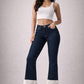 Western Sherpa Boot Cut Jean Dark Wash