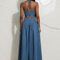 Two-Piece Wide-Leg Pant Set