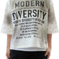 GLAZE French Terry 3/4 Sleeve Crop Top Tee