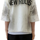 GLAZE French Terry 3/4 Sleeve Crop Top Tee