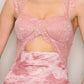 Ombre Mesh Cutout Midi – Sexy Bodycon Vacation & Cocktail Dress