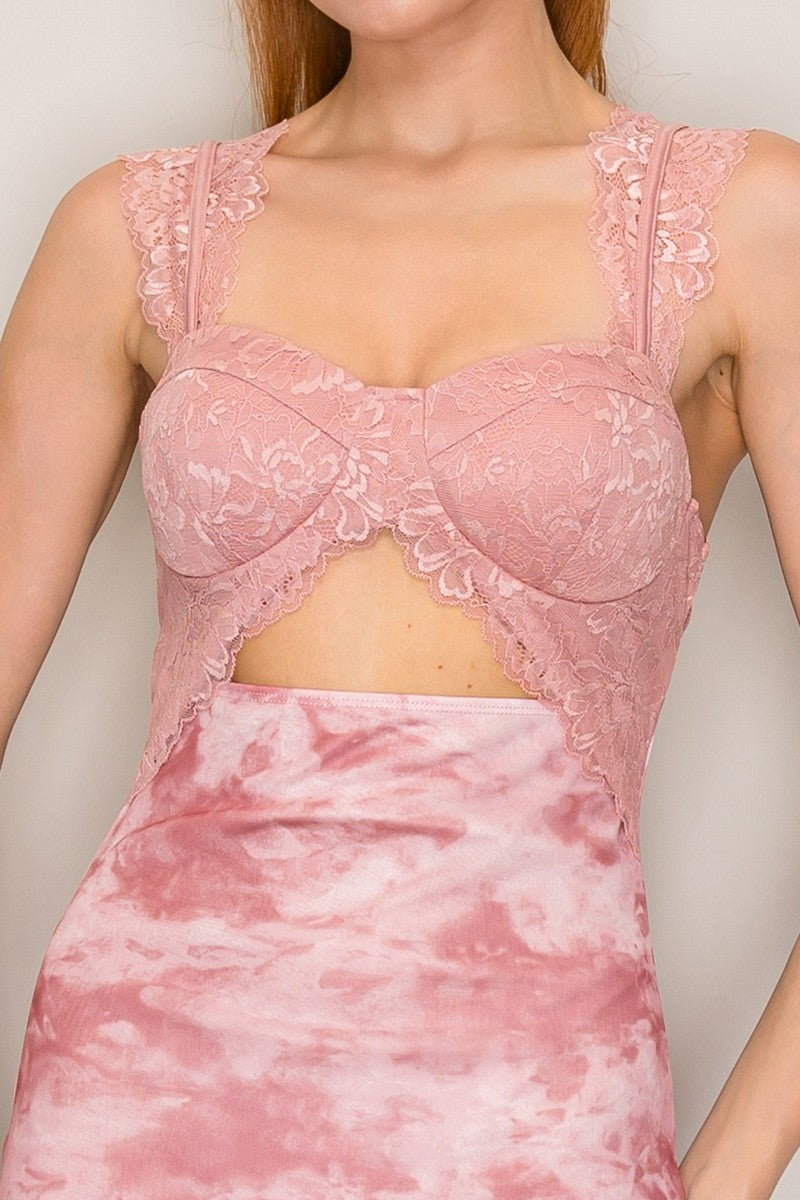 Ombre Mesh Cutout Midi – Sexy Bodycon Vacation & Cocktail Dress