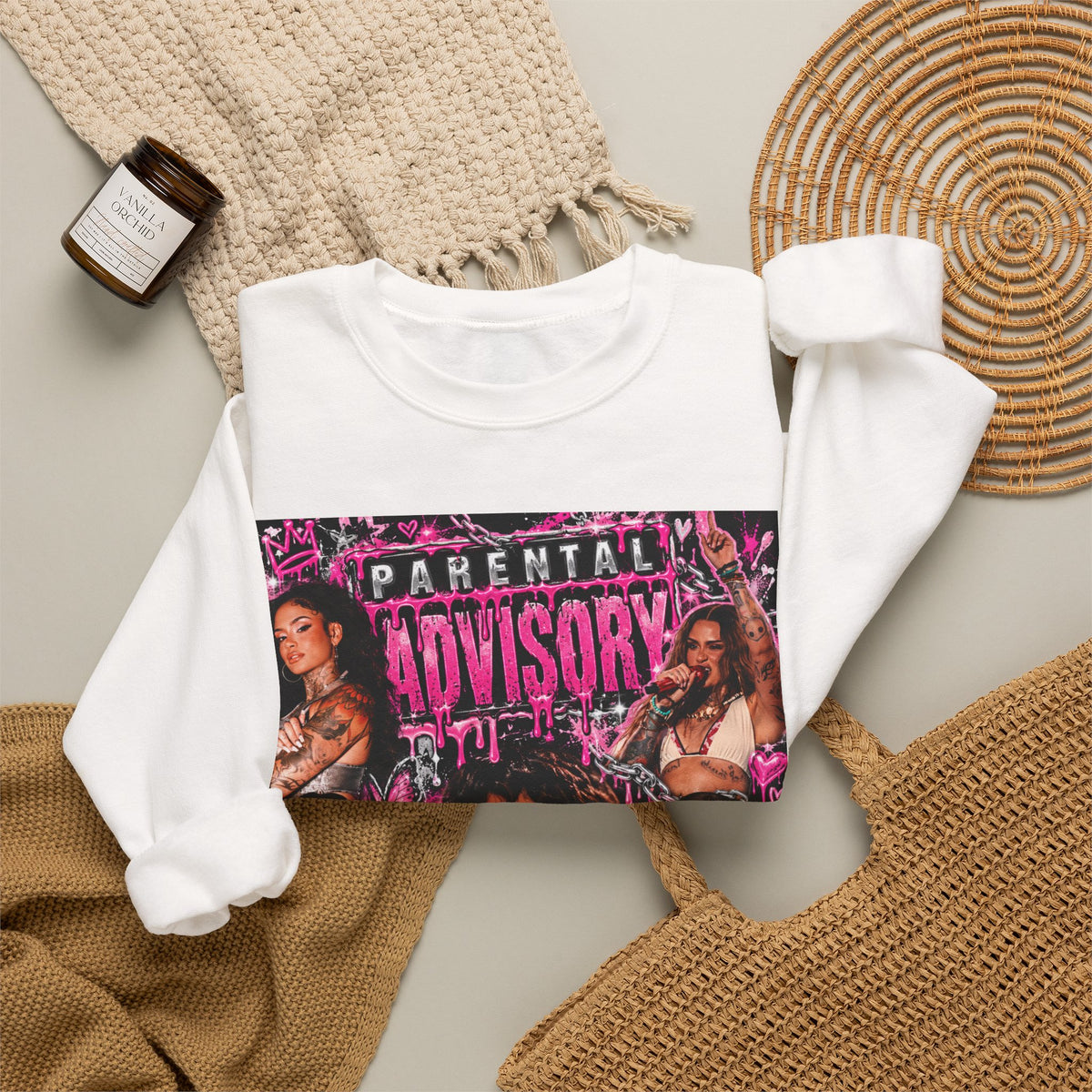 “Parental Advisory” Kehlani Crewneck Sweatshirt
