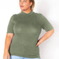 “Your Love” Turtle Neck Fitted Top
