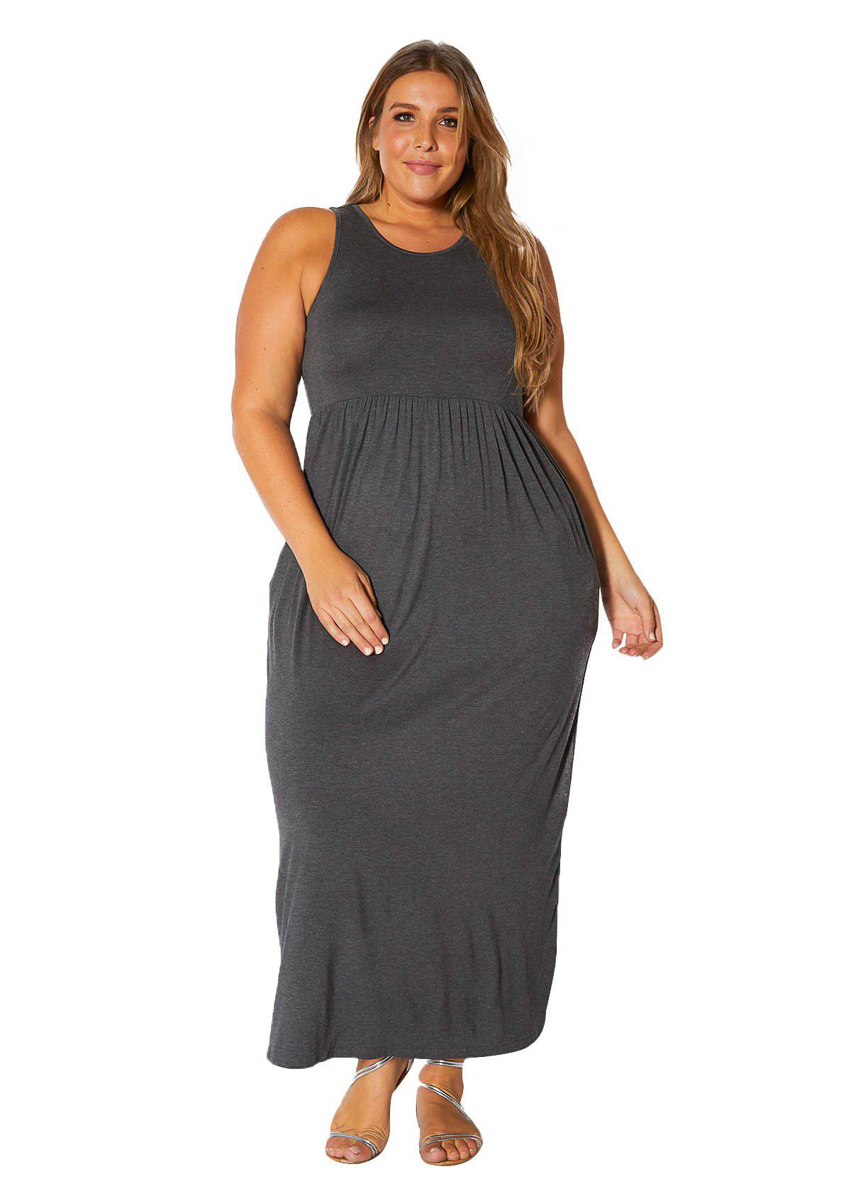 “Camilla” Pleated Maxi Dress