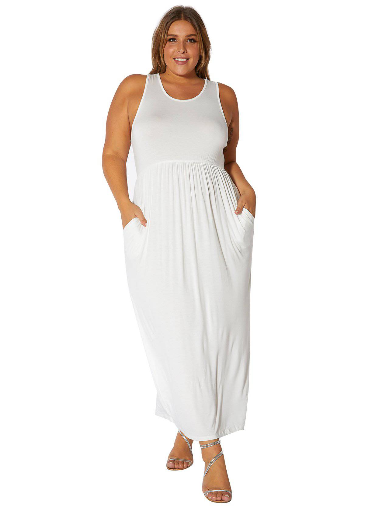 “Camilla” Pleated Maxi Dress