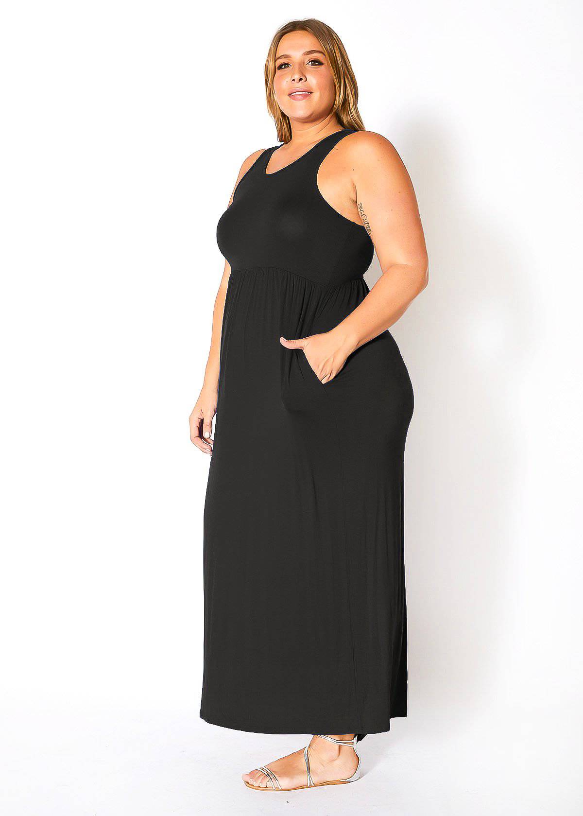 “Camilla” Pleated Maxi Dress