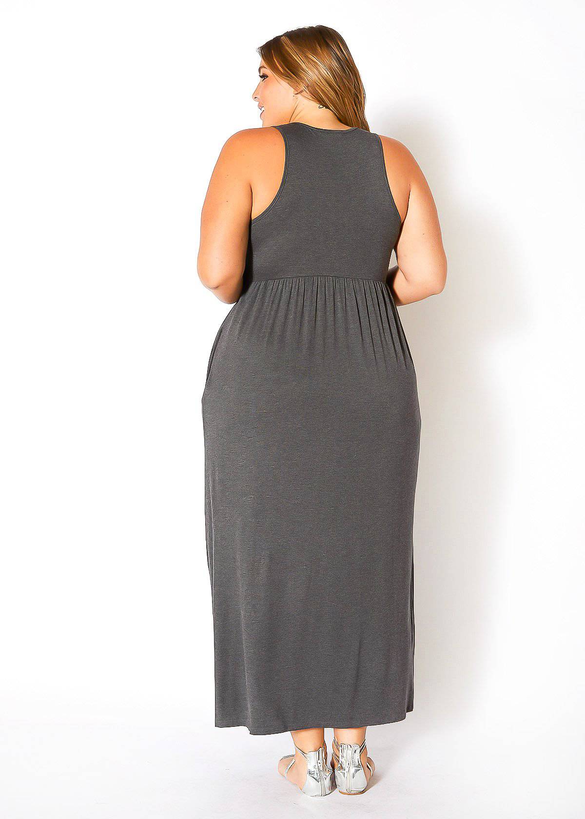 “Camilla” Pleated Maxi Dress