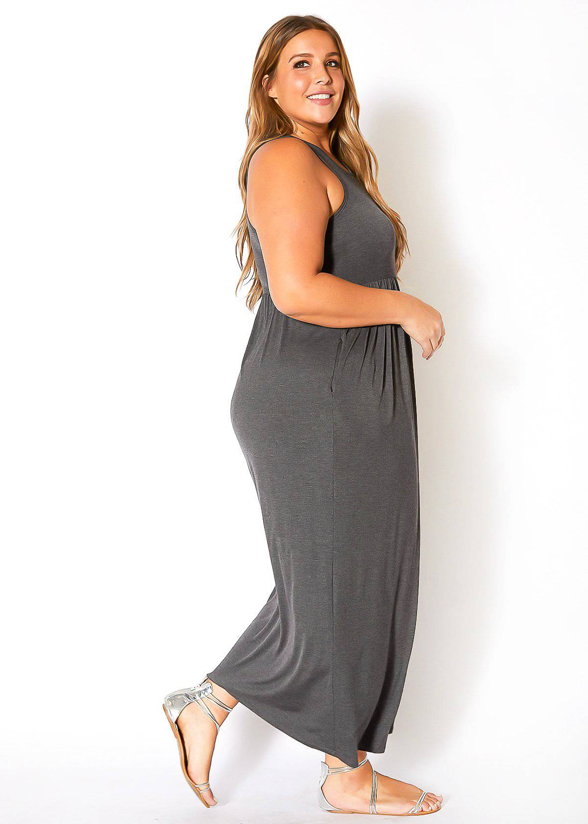 “Camilla” Pleated Maxi Dress