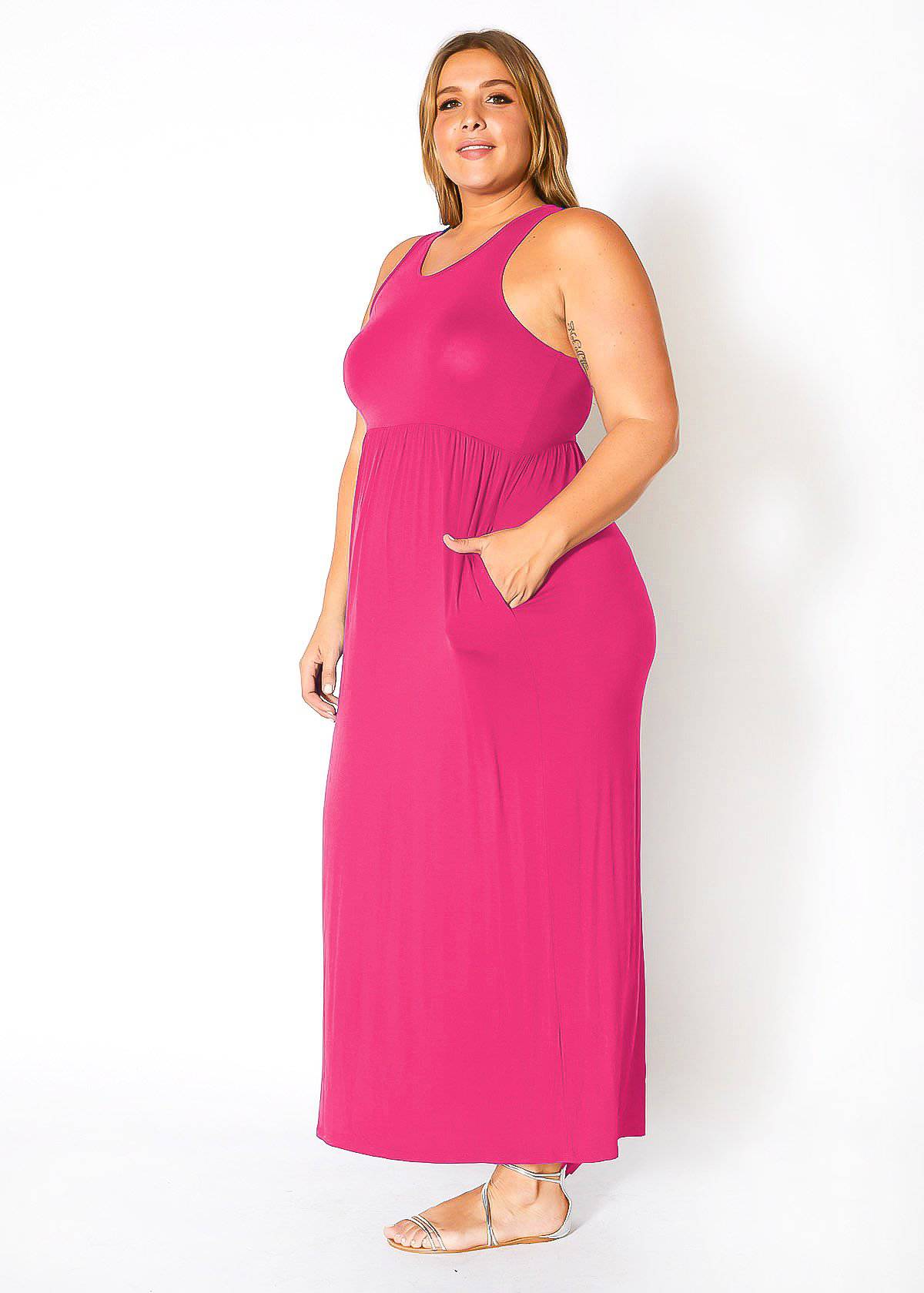 “Camilla” Pleated Maxi Dress