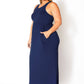 “Camilla” Pleated Maxi Dress