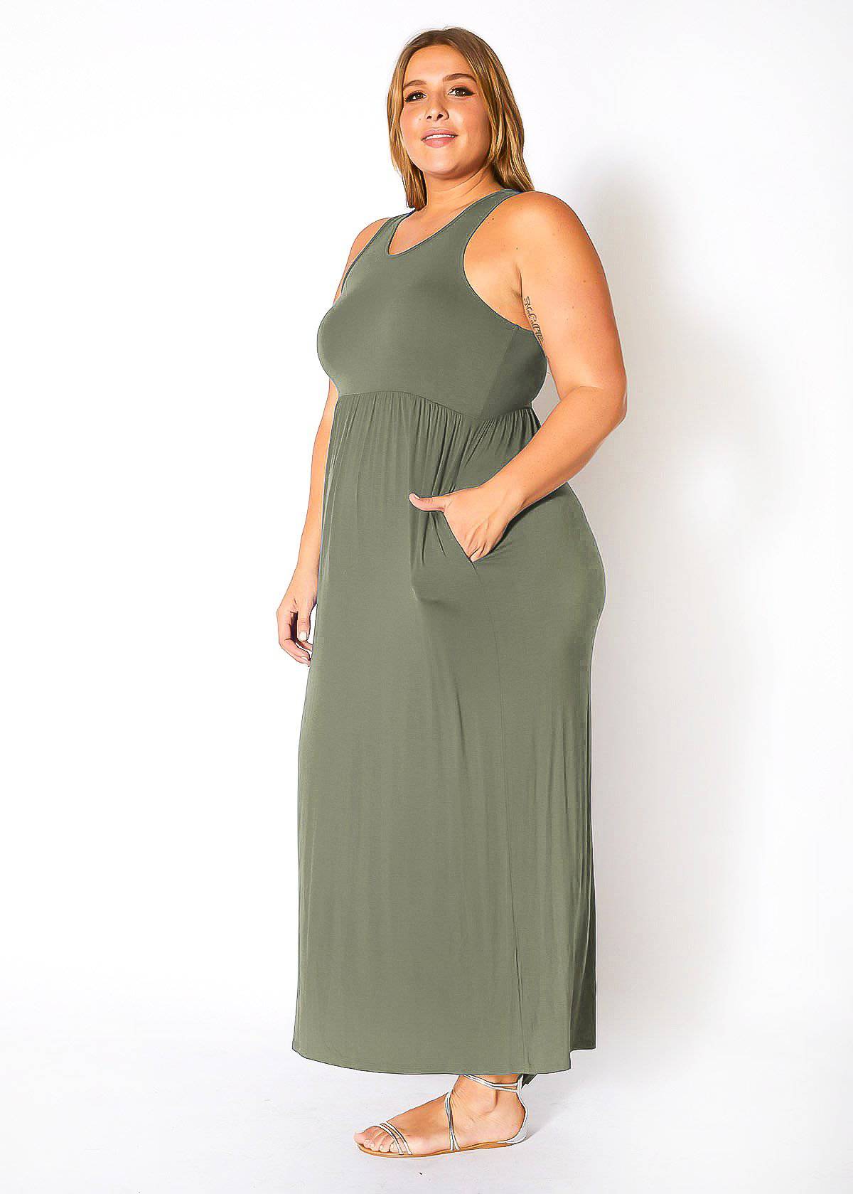 “Camilla” Pleated Maxi Dress