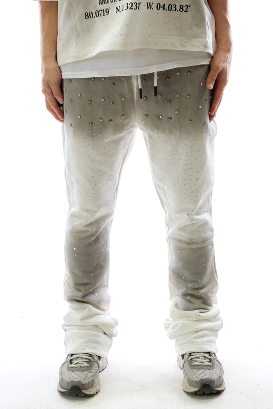 GLAZE Washed French Terry Stacked Jogger Pants