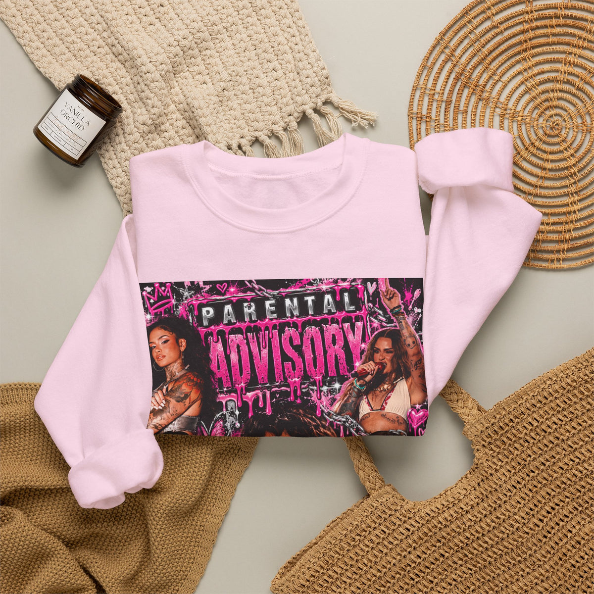 “Parental Advisory” Kehlani Crewneck Sweatshirt