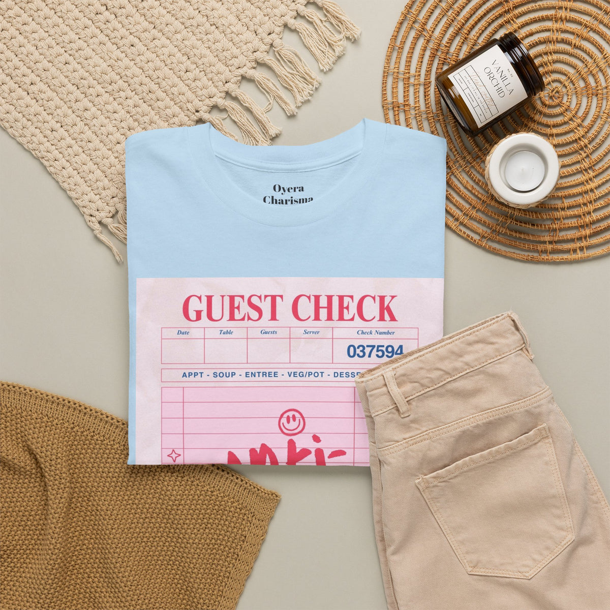 Anti-Social Guest Check T-Shirt
