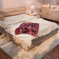 Spooky Ghost Pink Halloween Velveteen Plush Blanket