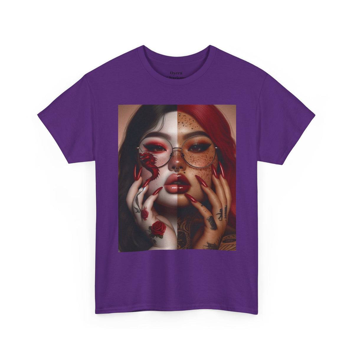 Surreal Split Face Art T-Shirt