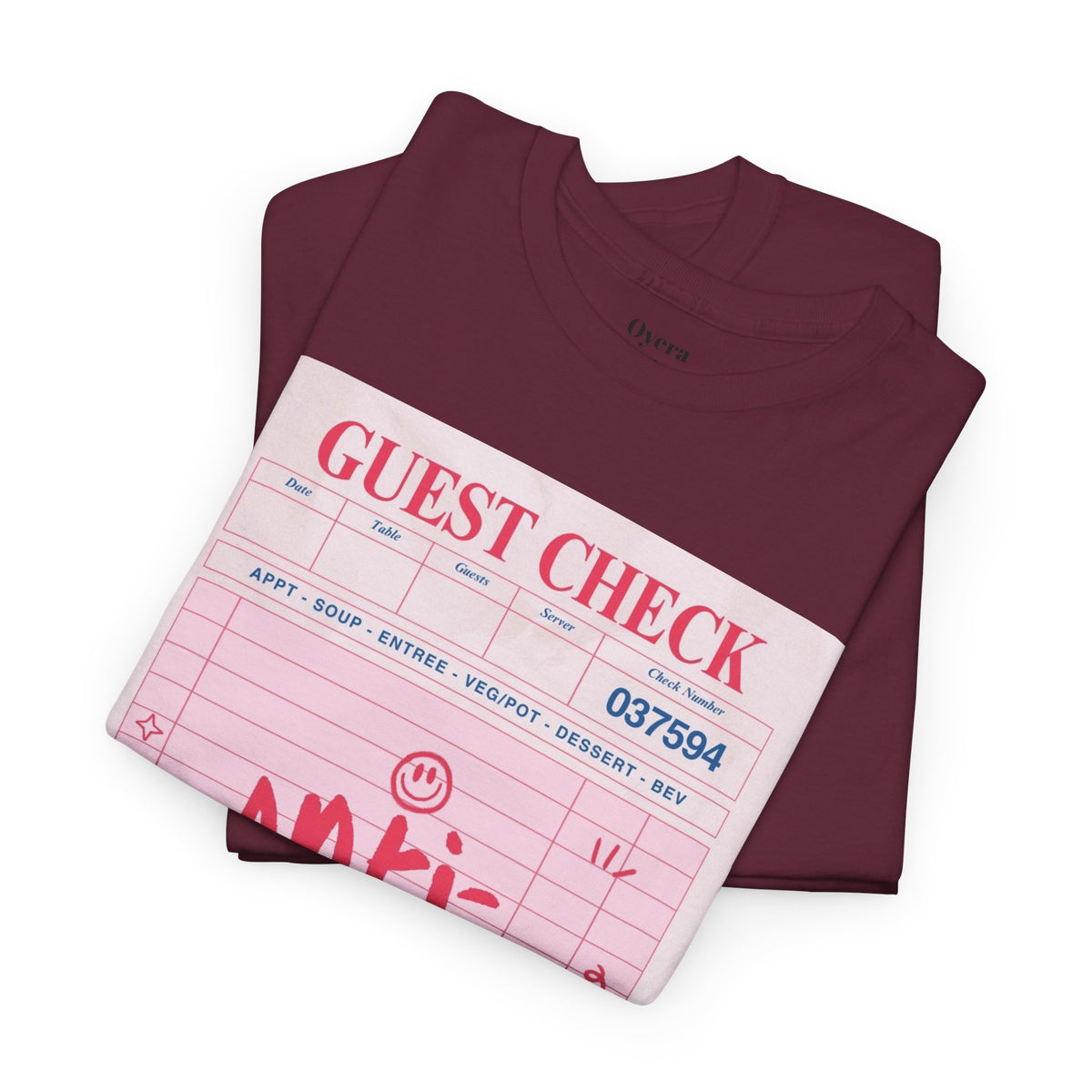 Anti-Social Guest Check T-Shirt
