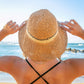 Stripe Accent Straw Hat