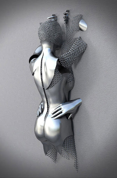 Metal Statue Art Canvas