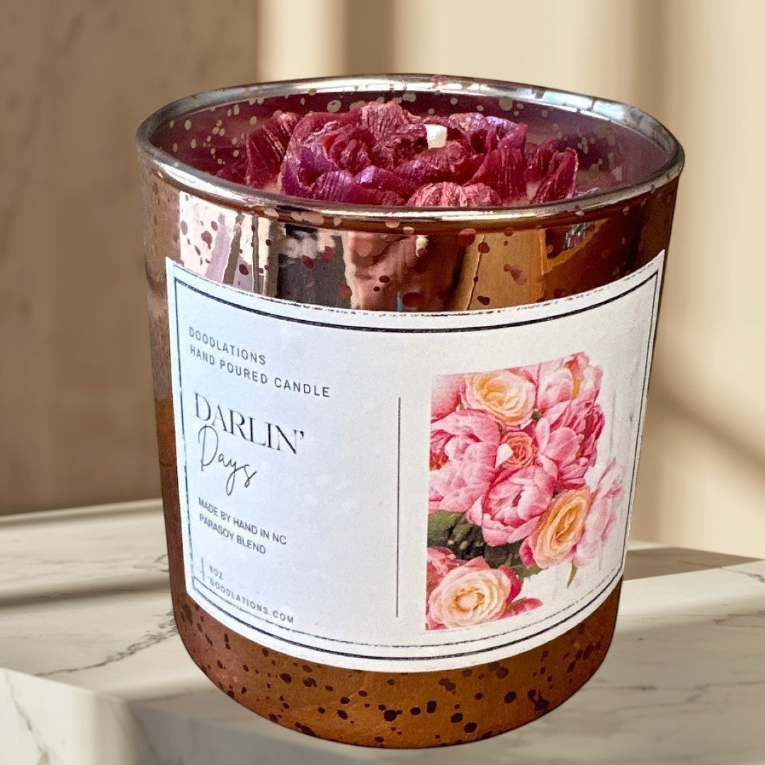 Darlin' Days Floral Candle