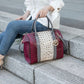 “Ember” Crocodile-Embossed Satchel Bag