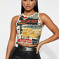 Sleeveless Graphic Top