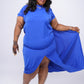 “Don’t Mock Me” Royal Cape Dress