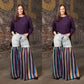 Distressed Light Denim Black Multi Color Palazzo Wide Leg Jeans