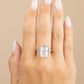 Sterling Silver Elongated Cushion Cocktail Ring 4ct & 8ct