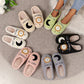 Light Pink Moon & Clock Pattern Fuzzy Home Slippers