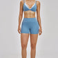 The New Seraphine Layered V Sports Bra Shorts 2-Piece Set