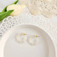 Flora Mini Hoops - Opalite